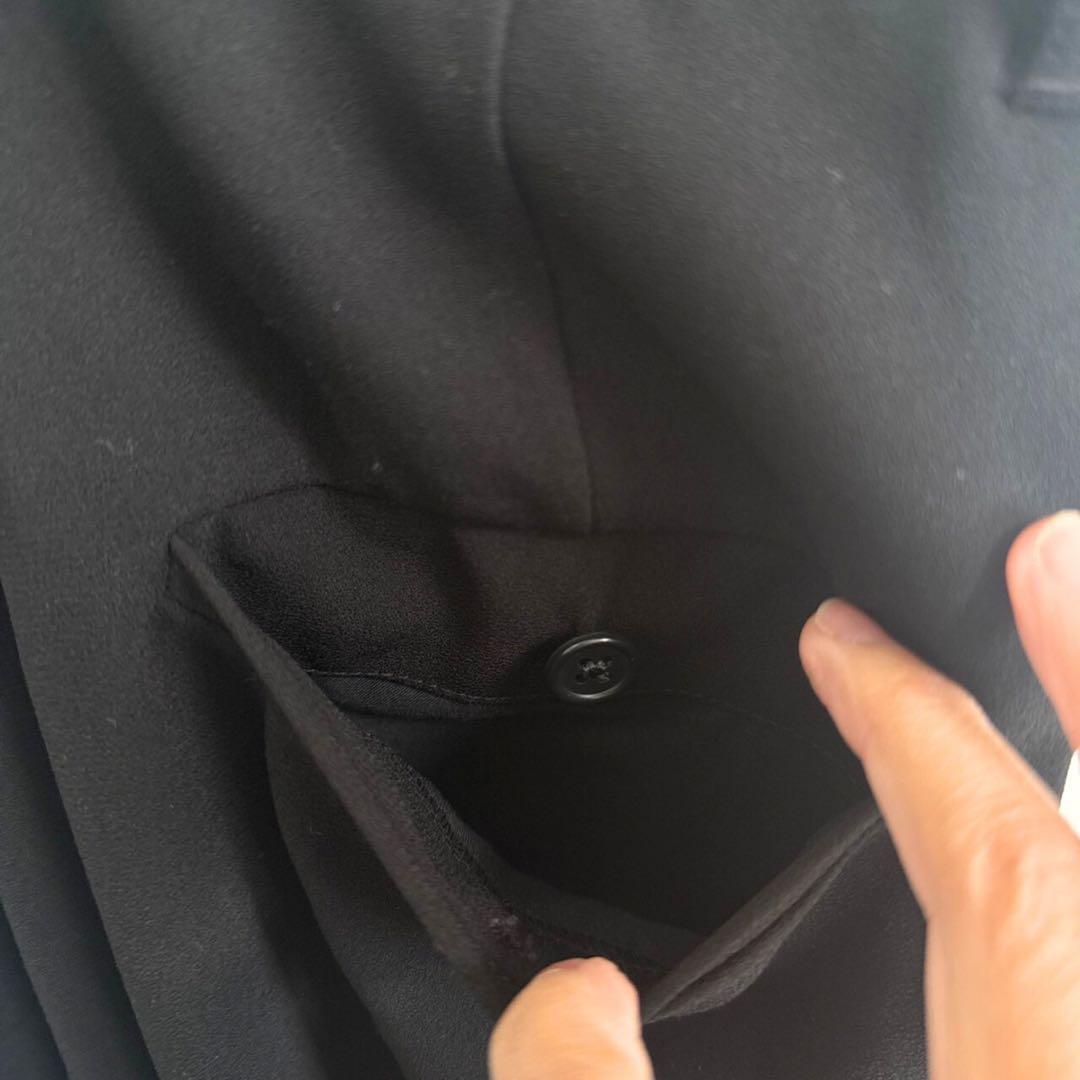 Curensology サスペンダーパンツ ブラック サロペットパンツ