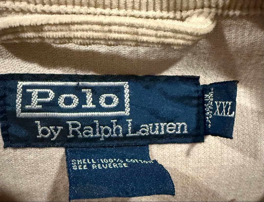 Polo by RalphLauren コーデュロイトラッカージャケット　XXL