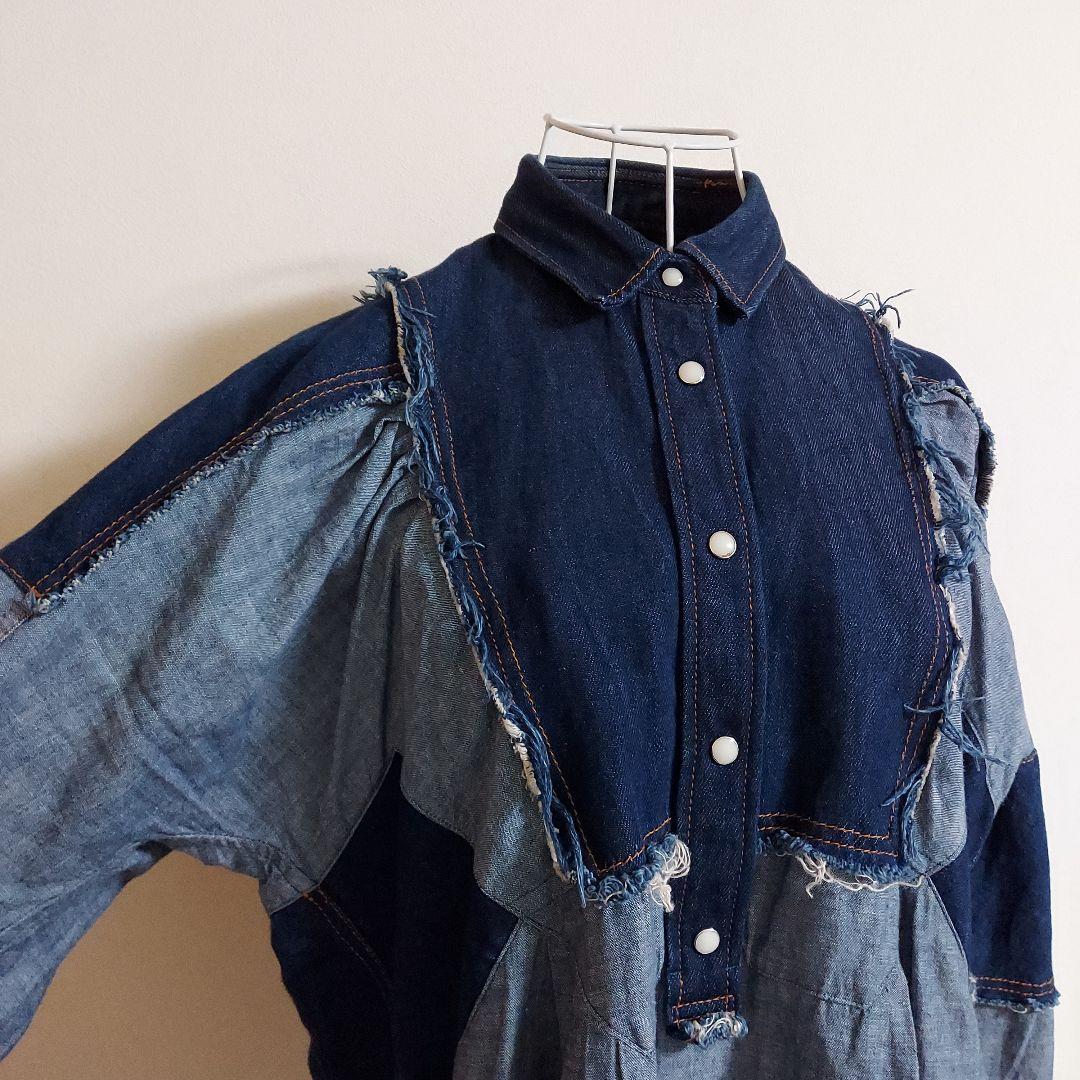 sacai　サカイ　バルーンスリーブ　長袖　チュニック　コットン