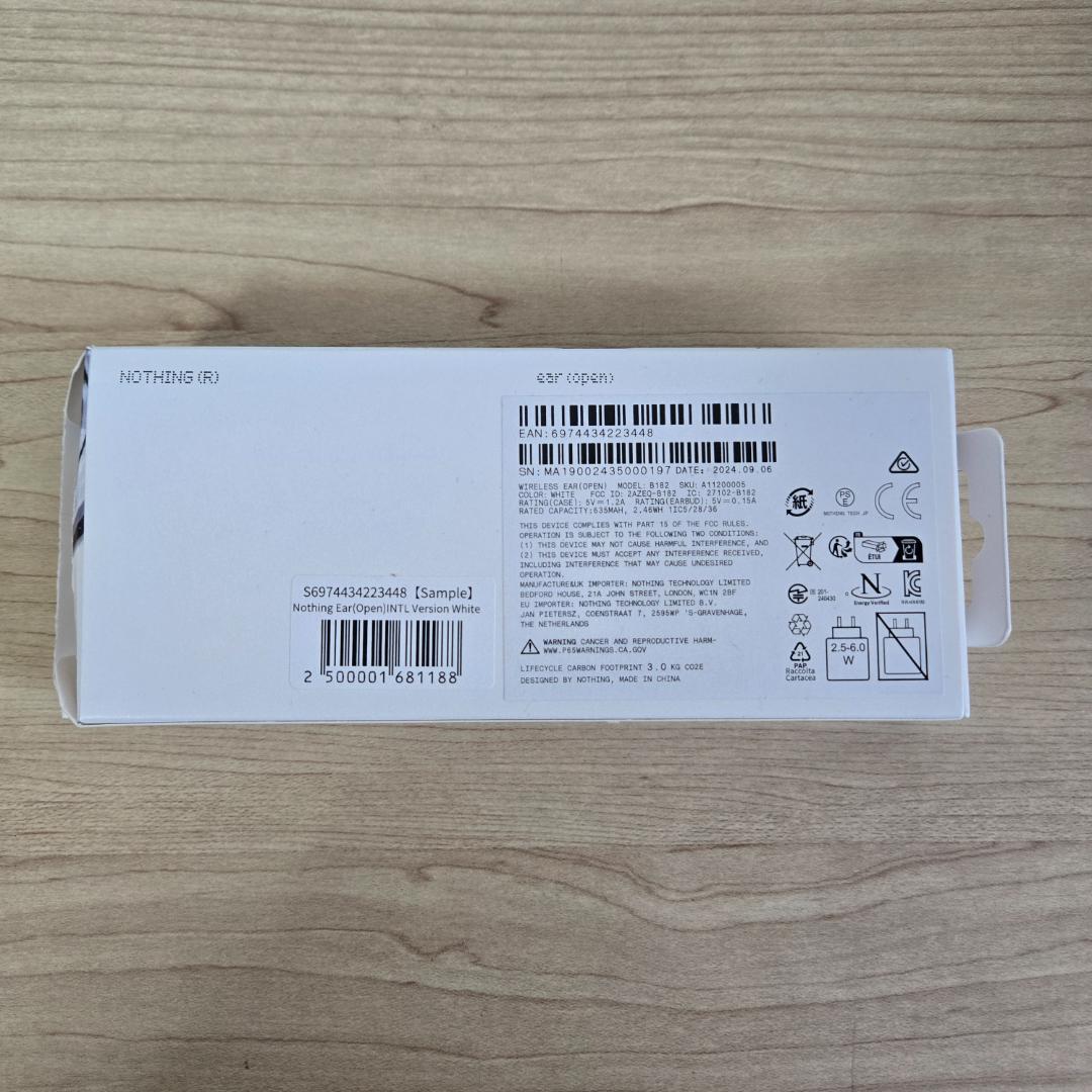 【ほぼ新品】Nothing ear (open)
