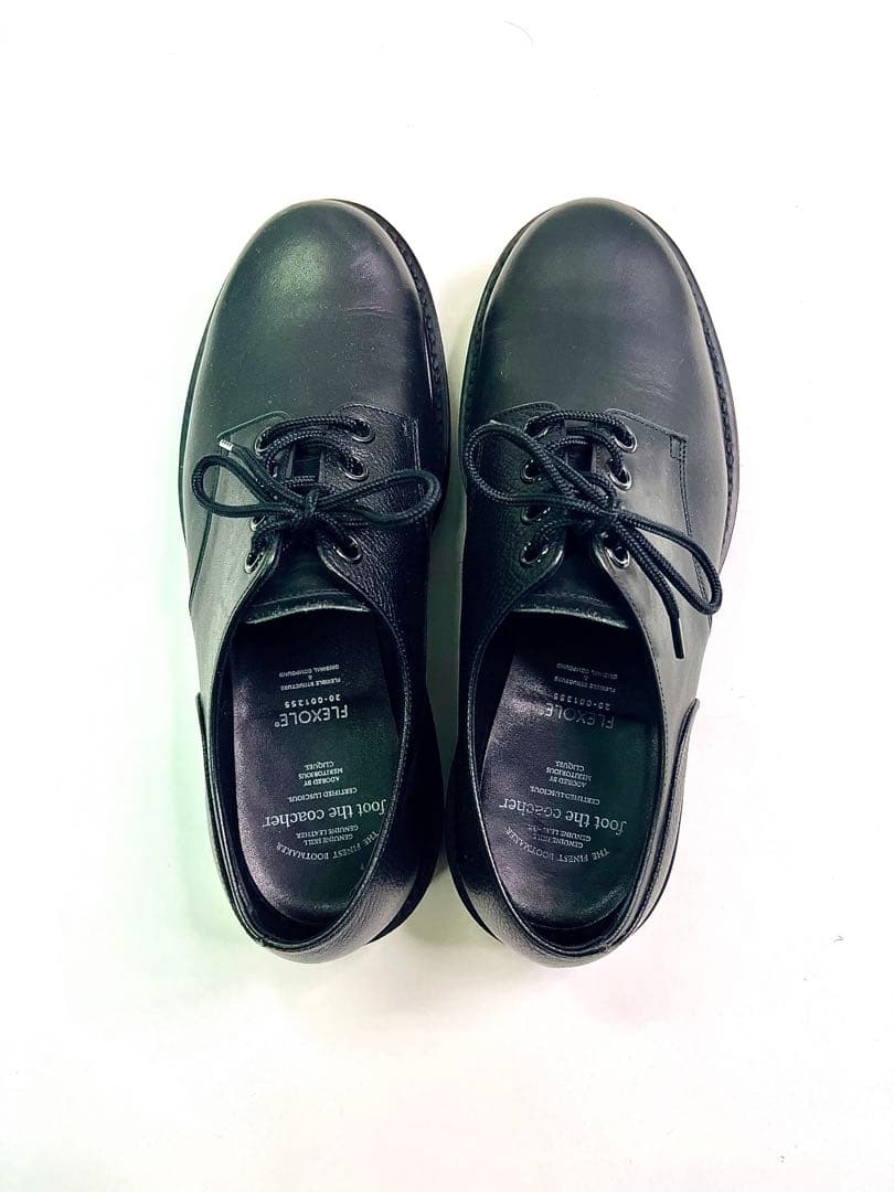 フットザコーチャー プレーントゥシューズ ブラック