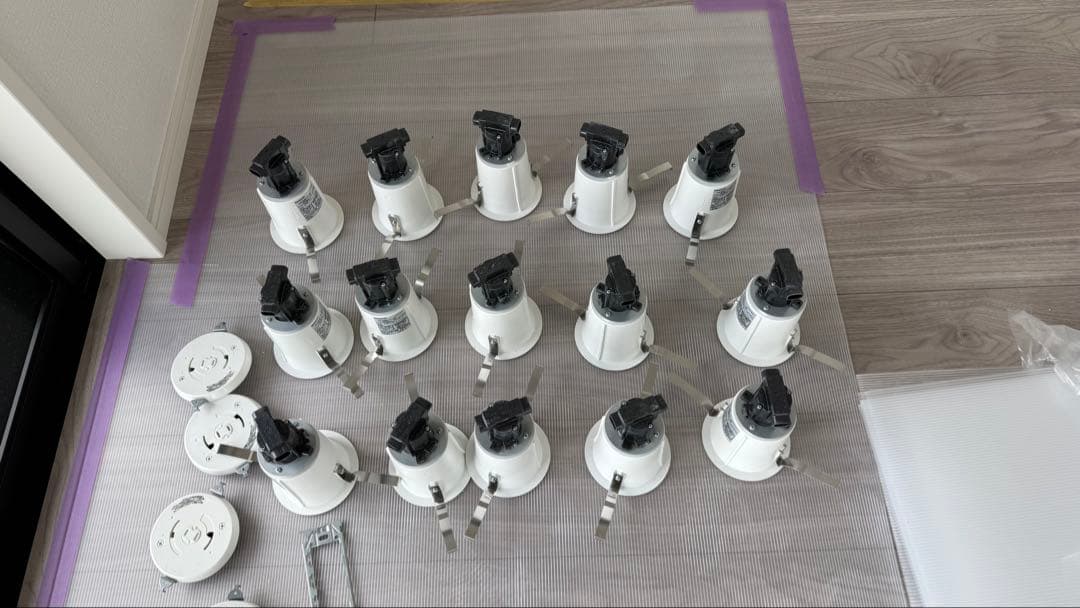 新築外し Panasonic ダウンライト NNG61511WZ 15灯 電球付