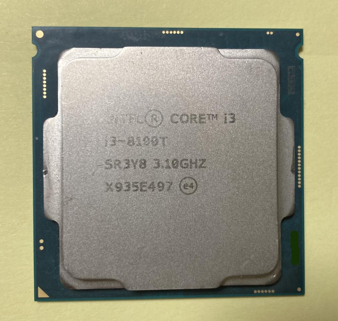 【動作確認済】Intel CPU Core i3 8100T（低電力モデル！）