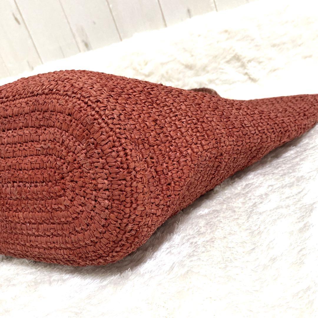 〖専用〗ヘレンカミンスキー かごバッグ ハンドバッグ ラフィア レザー A4