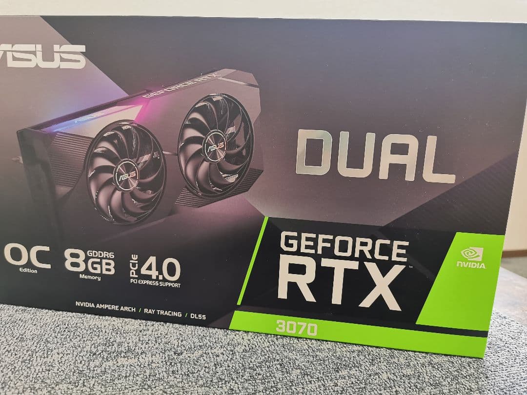 ASUS GeForce RTX 3070 OC 8GB　グラフィックボード