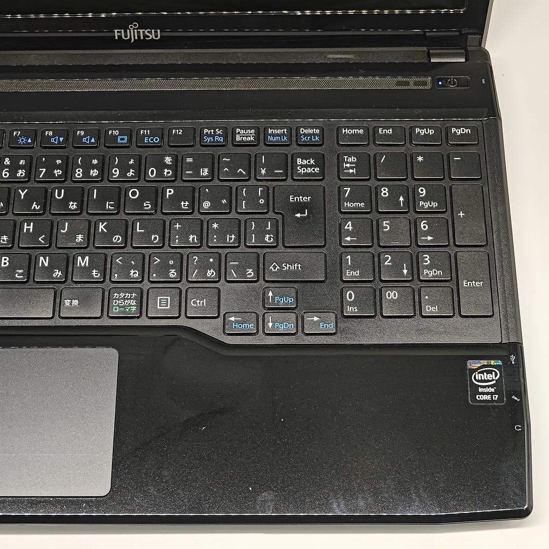 【富士通】AH53 爆速i7 SSD256GB 16GB ブラック ノートPC