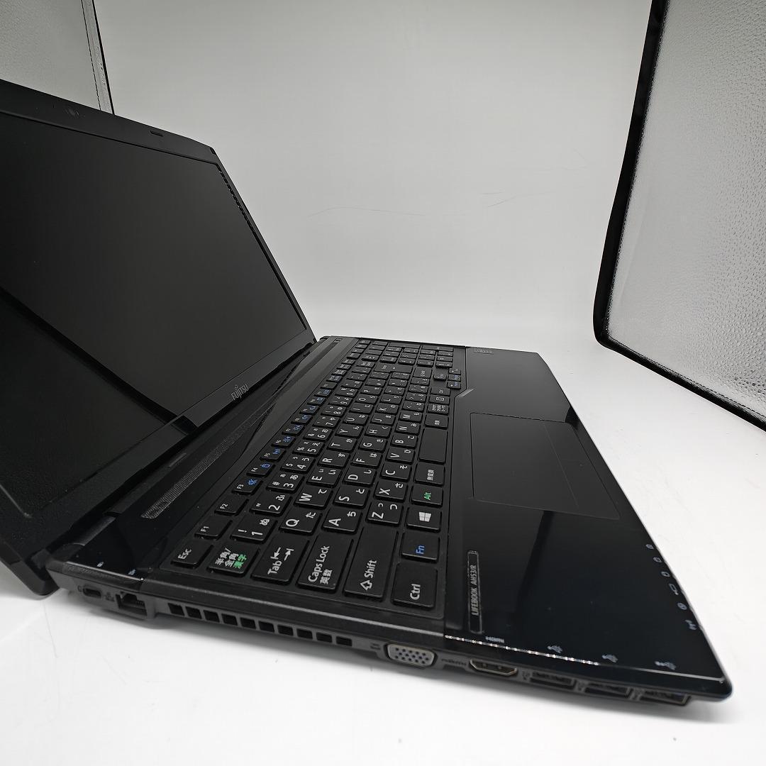 【富士通】AH53 爆速i7 SSD256GB 16GB ブラック ノートPC