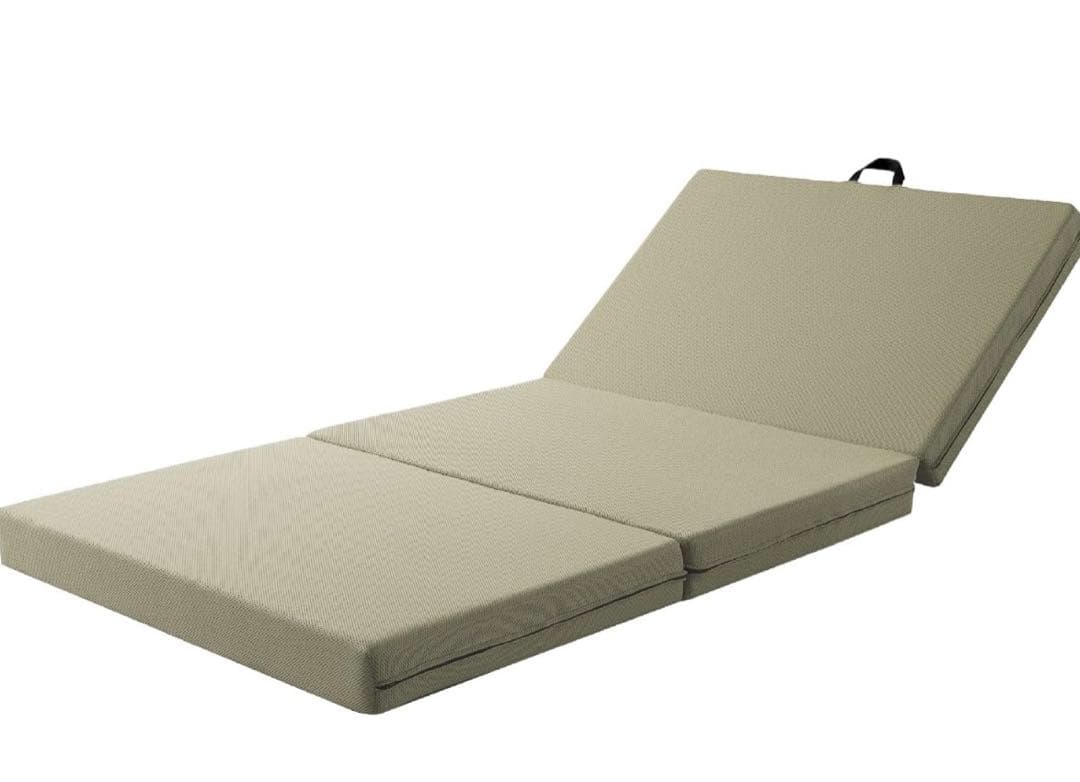 マニフレックス　メッシュウイング　シングル　三つ折り　ミッドグレー