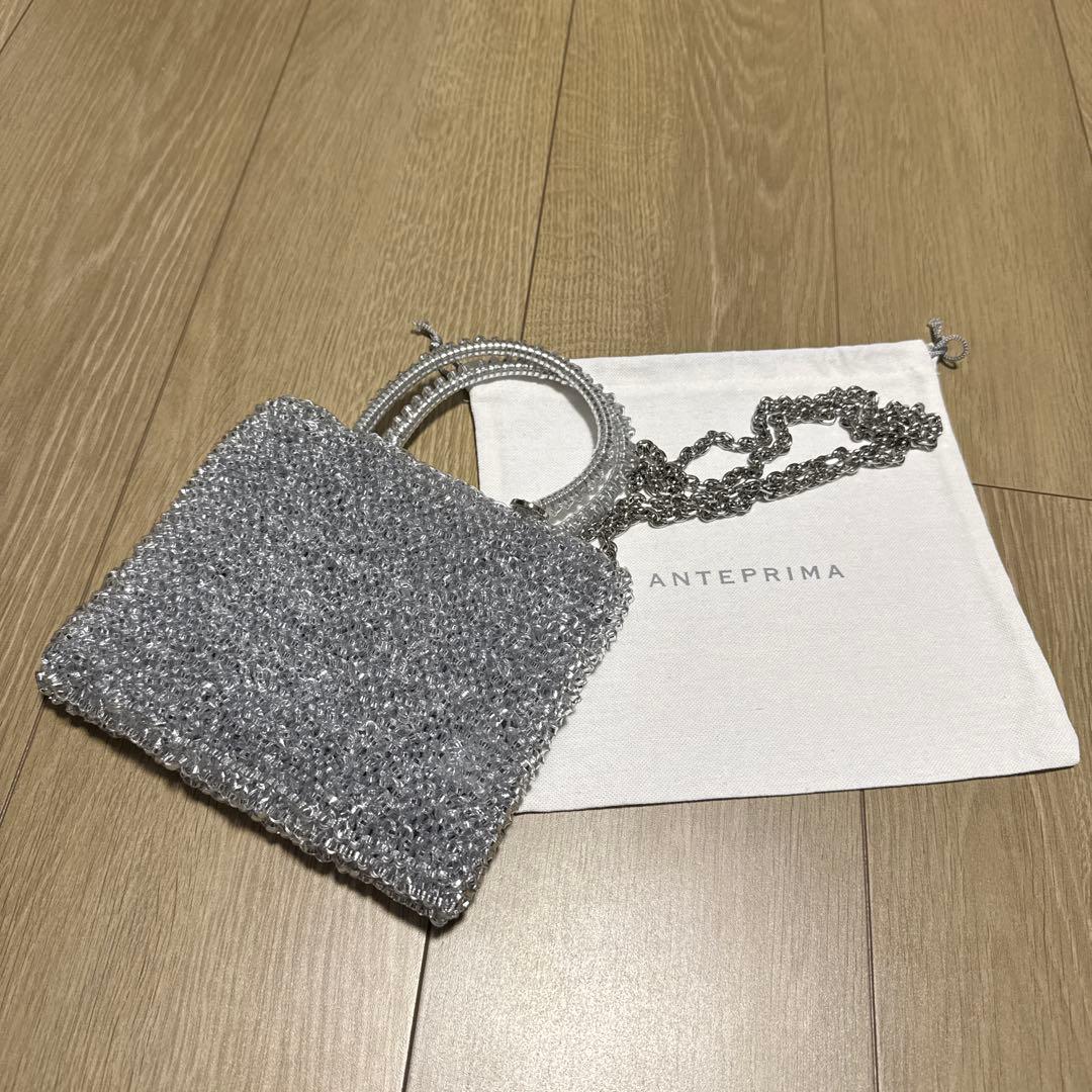 [美品]ANTEPRIMA シルバーショルダーバッグ