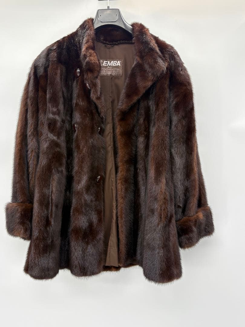 EMBA ミンク コート 毛皮 ブラウン 高級毛皮