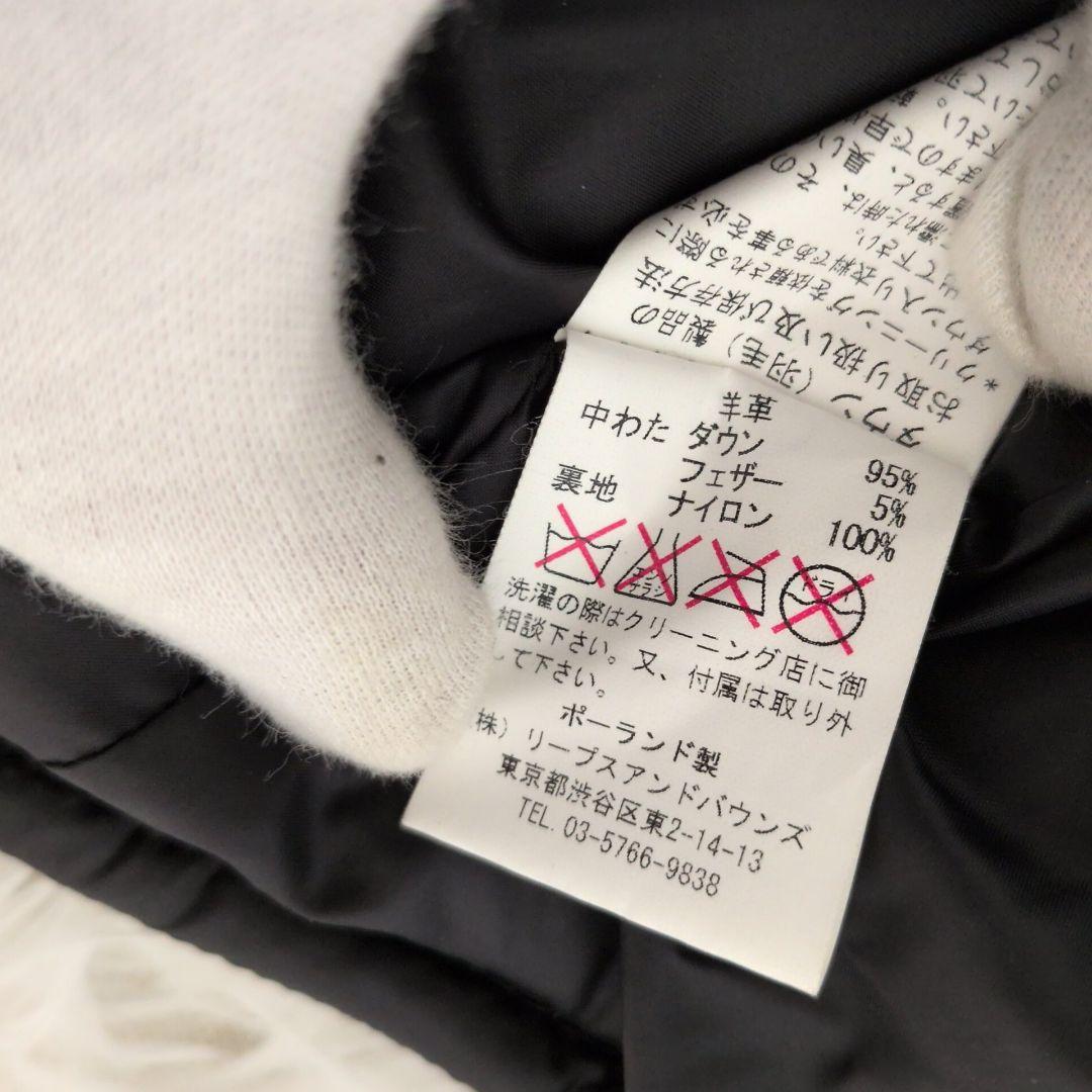 ✨極美品✨タトラス レザー ダウンベスト キルティング オールレザー ロゴ 羊革