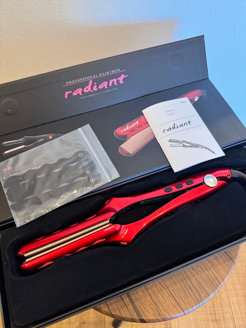 radiantヘアアイロン28mmレッド