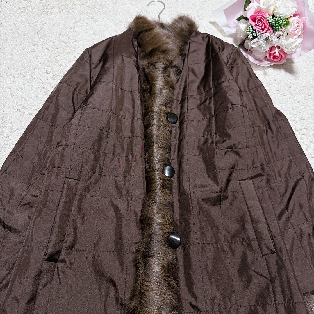 【アルボレンテARBORENTE】ロシアンセーブル　毛皮　リバーシブルコートML