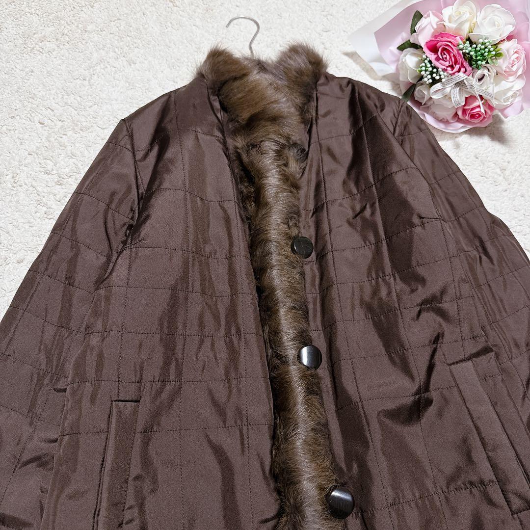 【アルボレンテARBORENTE】ロシアンセーブル　毛皮　リバーシブルコートML