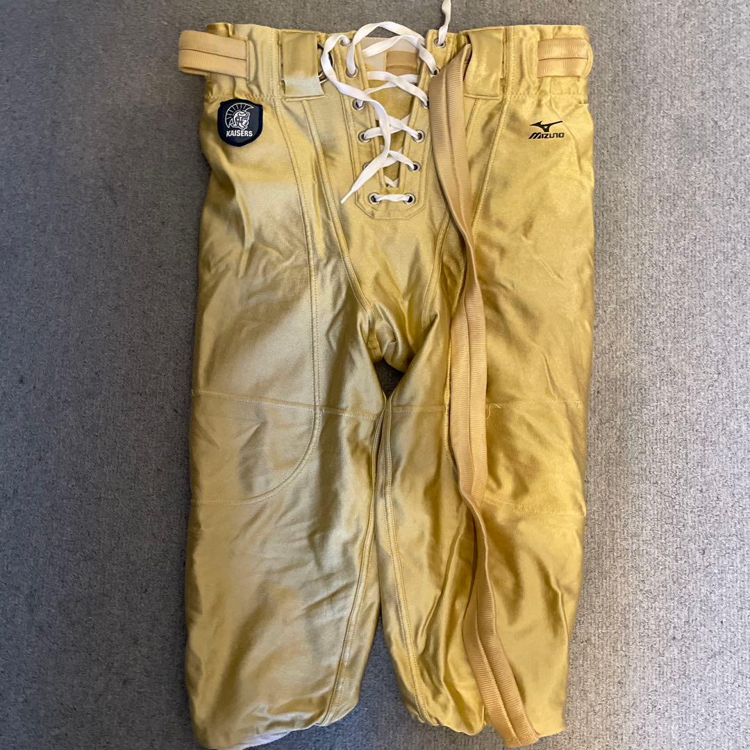 アメリカンフットボールパンツ ゴールド