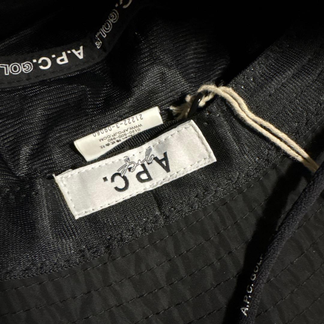 A.P.C. golf ブラック バケットハット　ユニセックス　Fサイズ