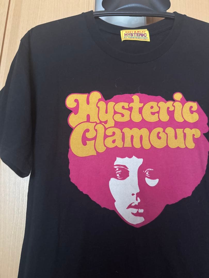 ヒステリックグラマーアフロTシャツブラック