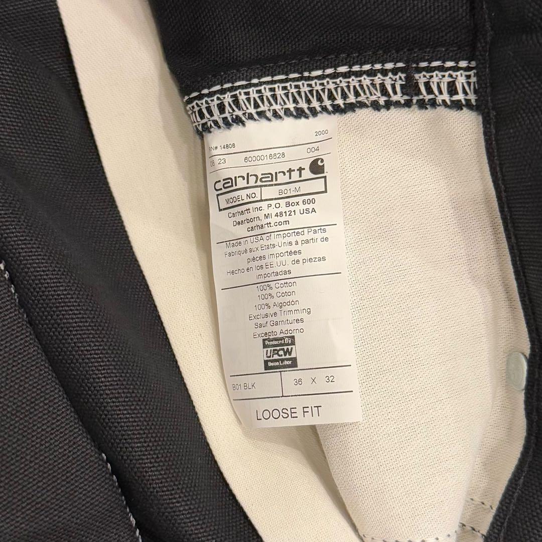 ミ*キ様 【ワンウォッシュ】 Carhartt ダブルニー ブラック