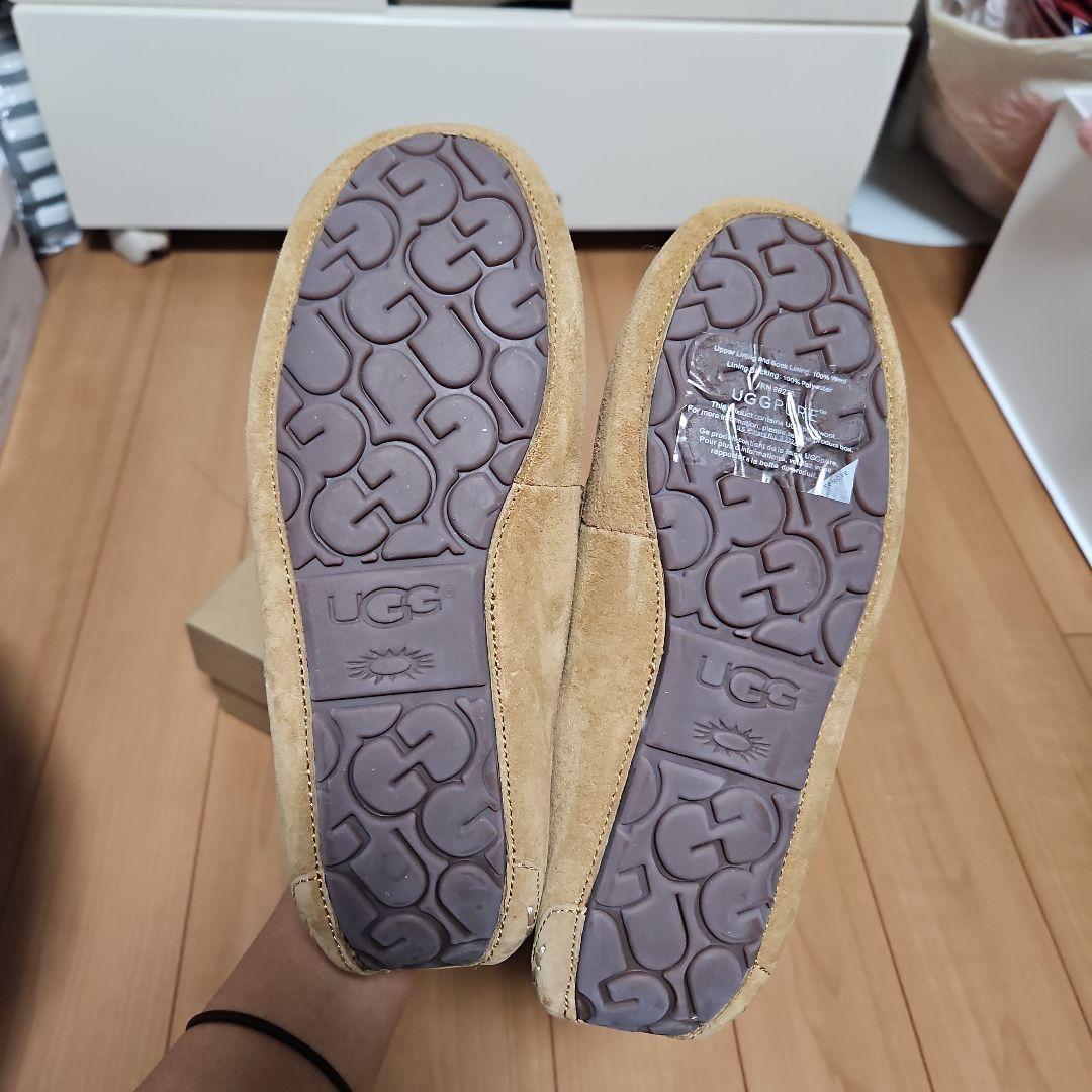 「新品未使用」UGG ムートン モカシン アンスレー 24cm CHESTNUT