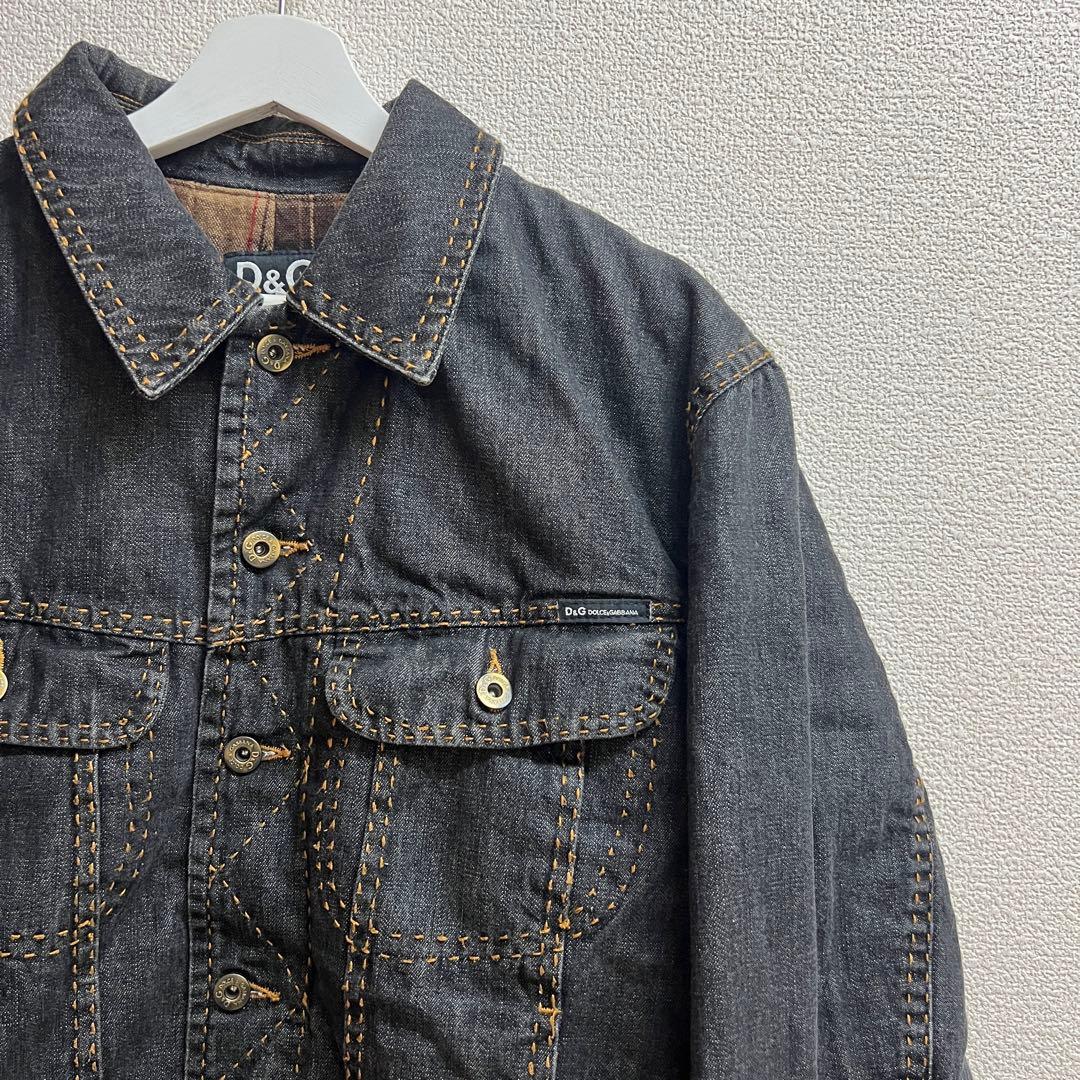 短丈肉厚 DOLCE&GABBANAドルチェアンドガッバーナ デニムジャケット