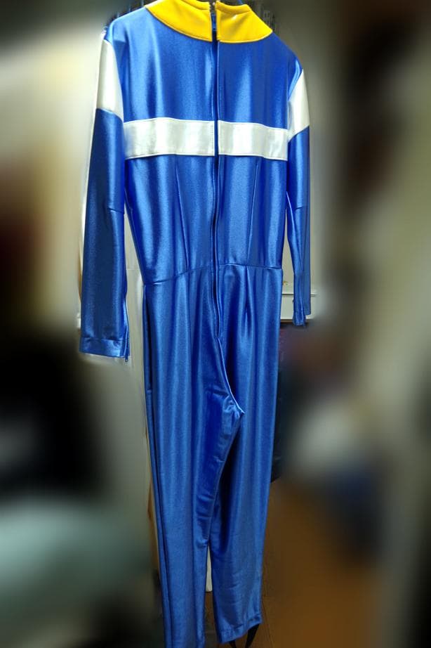 電磁戦隊メガレンジャー　メガブルー　スーツ　アトラク　レプリカマスク