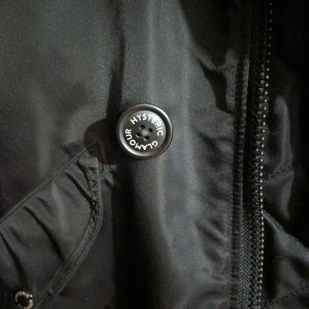 ヒステリックグラマー 【希少】 黒 フード付き モッズコート