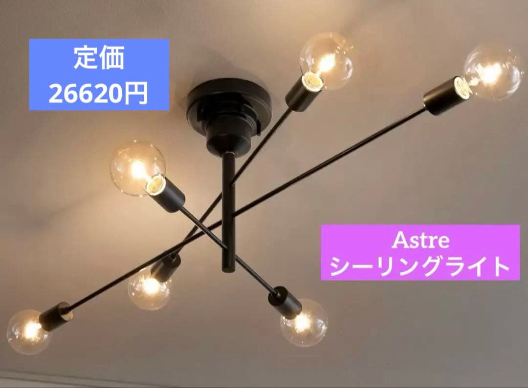 【特別価格】 インターフォルム Astre アストル シーリングライト 電球なし