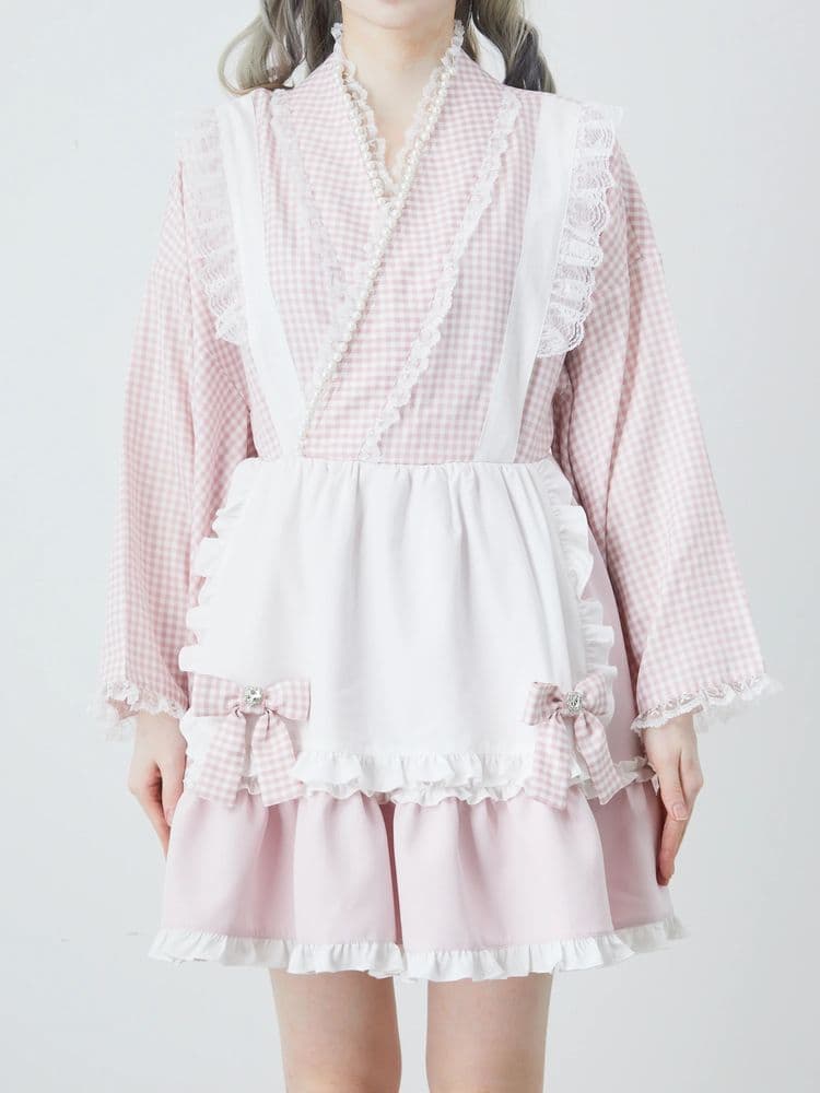 Ank Rouge ギンガムメイド浴衣ドレス