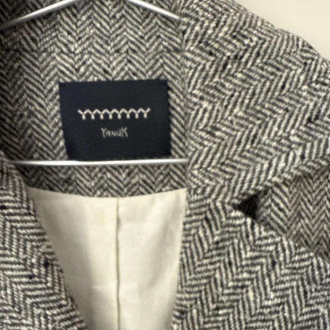 みん【YANUK/ヤヌーク】 ヘリンボーン ボクシーコート 未使用
