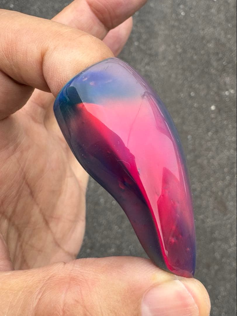 三線バチ　人工オパール製