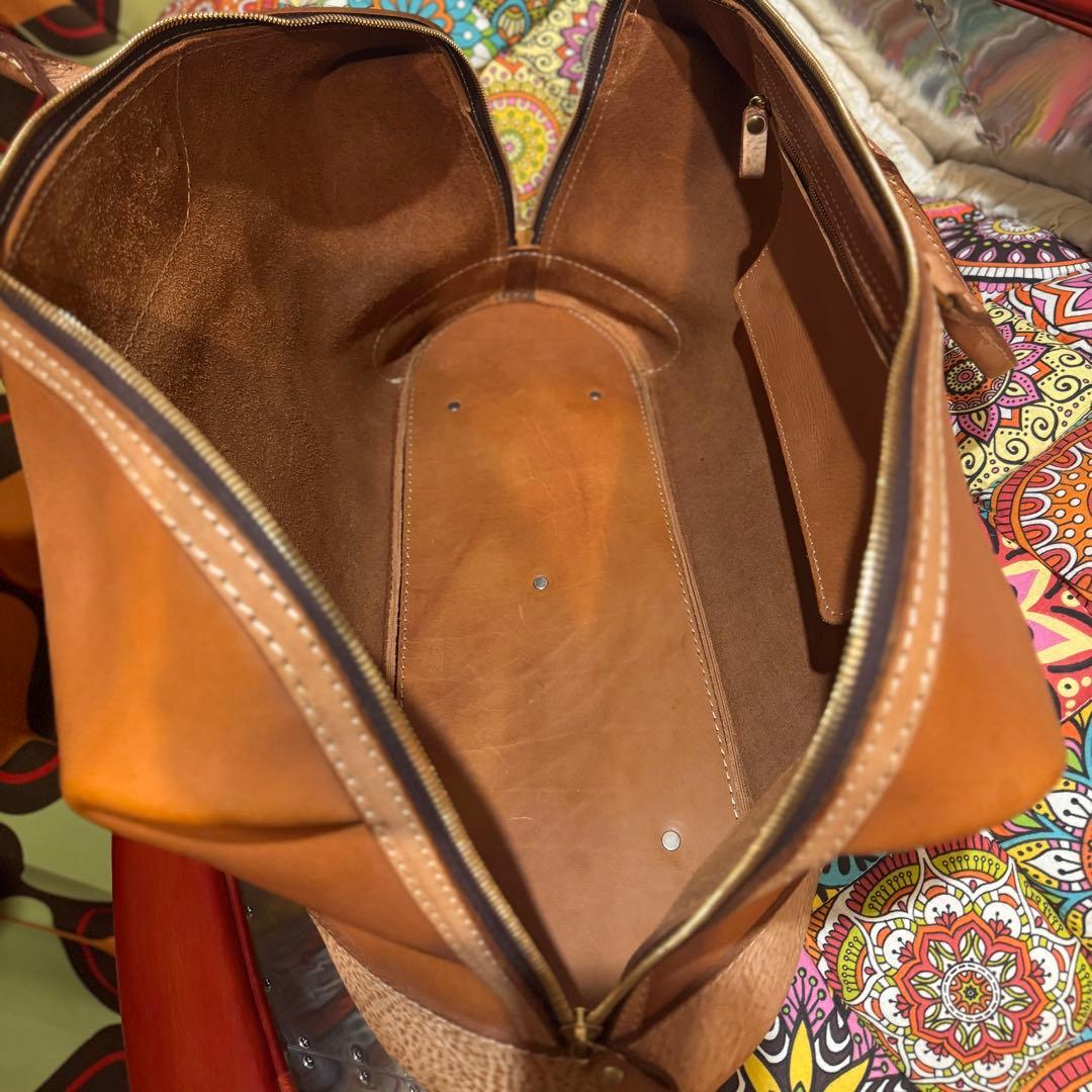 HERZ ボストンバッグ ビッグサイズ ヘルツ レザー ヌメ革