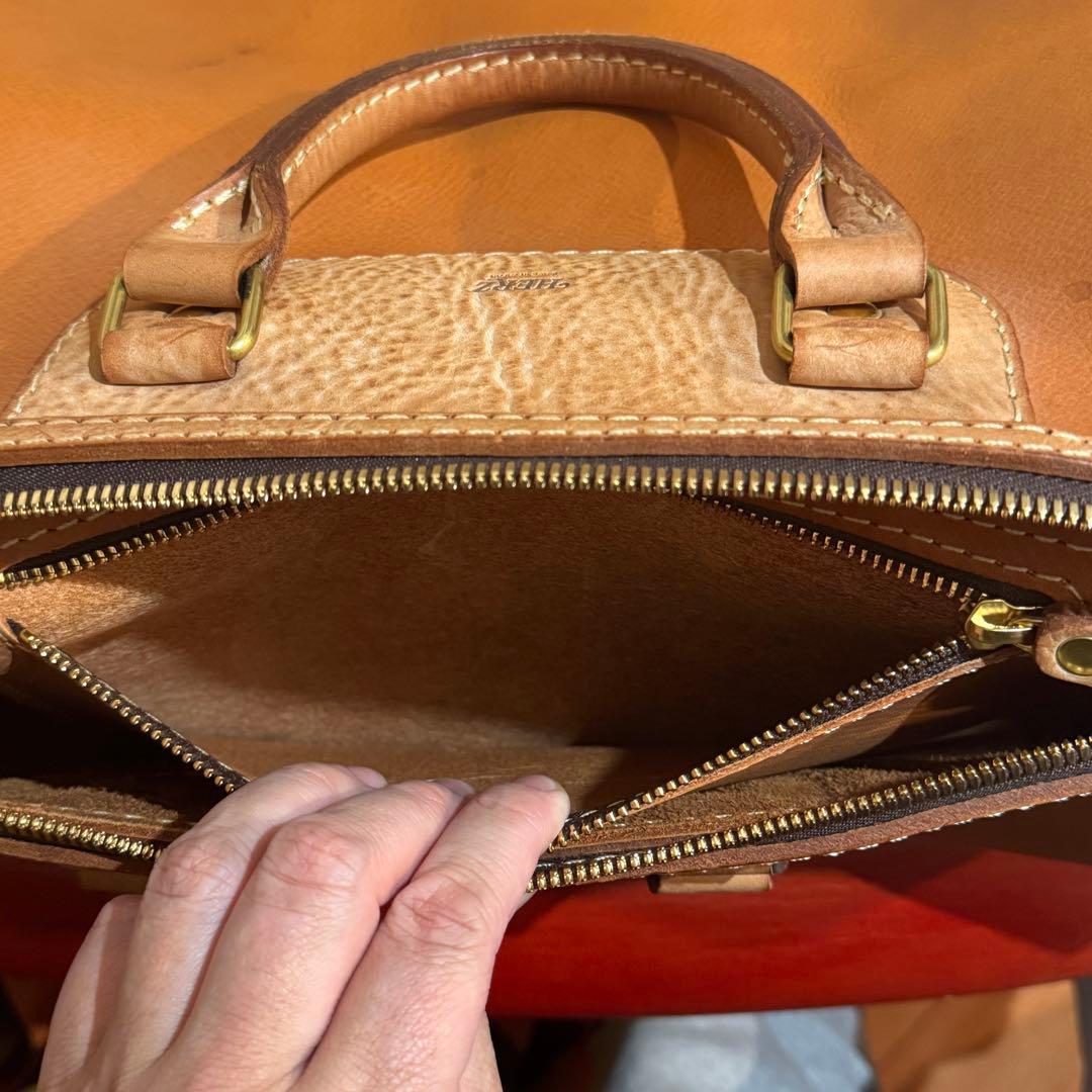 HERZ ボストンバッグ ビッグサイズ ヘルツ レザー ヌメ革