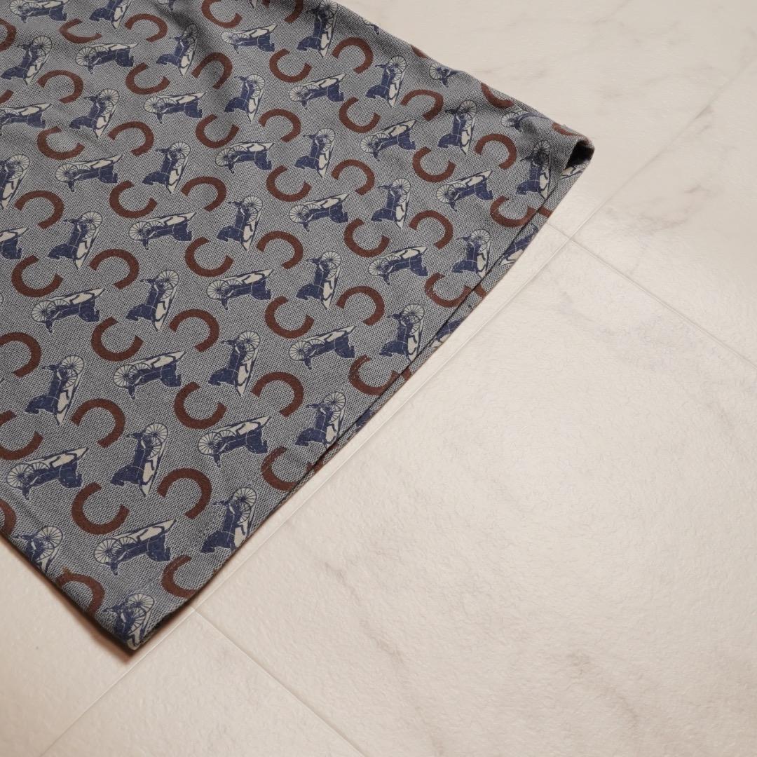 CELINE Tシャツ コットン ブルー #S 総柄