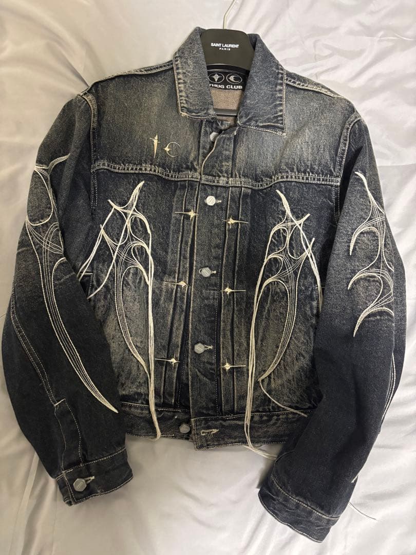 な*み様 ENHYPENニキ着用サグクラブ トライバルツリーデニムジャケット　サ