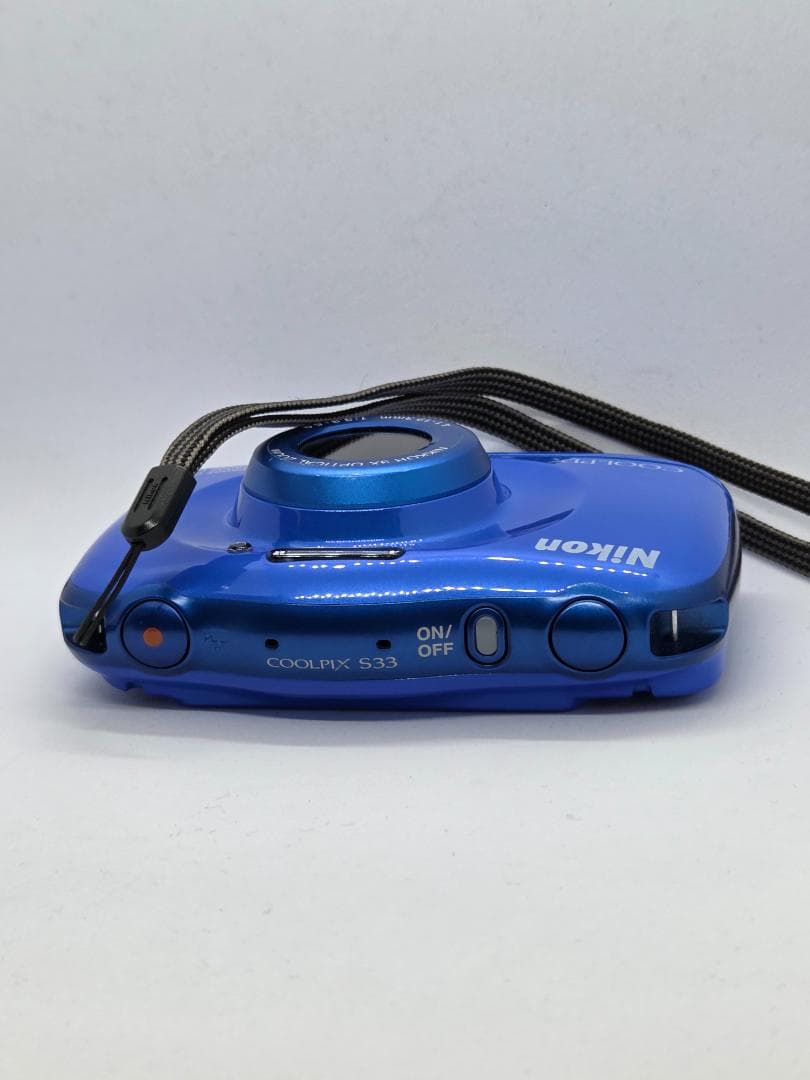 【美品】【スマホ転送OK】ニコン Nikon COOLPIX S33 ブルー