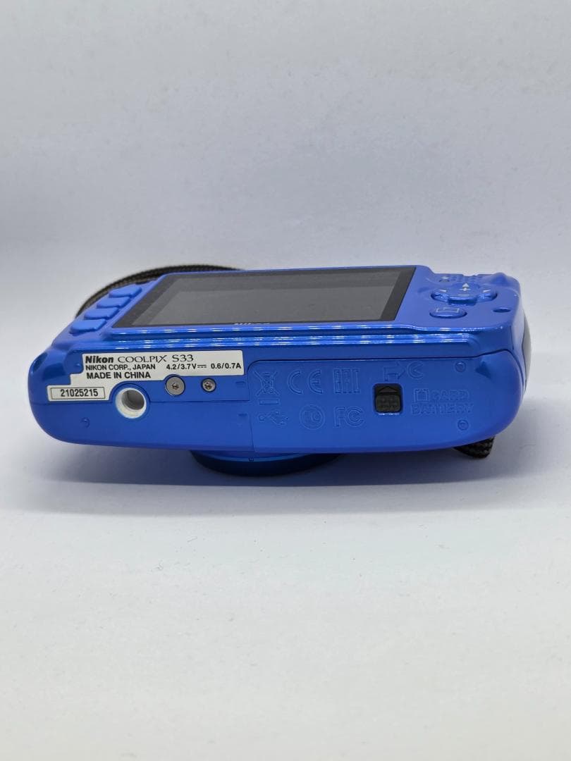 【美品】【スマホ転送OK】ニコン Nikon COOLPIX S33 ブルー