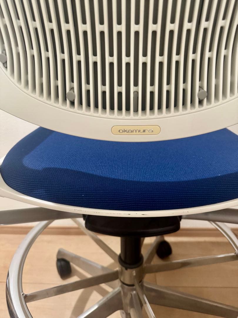 OKAMURA オカムラ デスクチェア オフィスチェア OAチェア 青 リモート