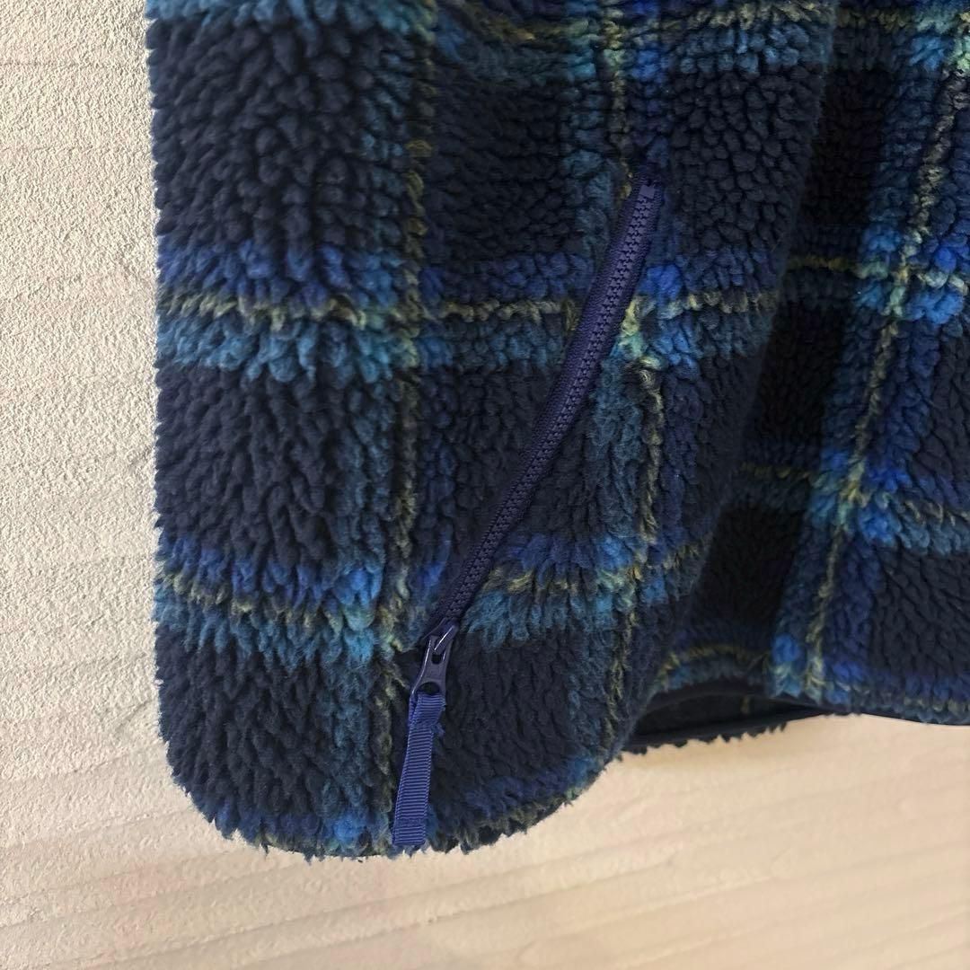 ビームスボーイ★ボーイジャカードボアプルオーバーベスト23FWブルーt2508