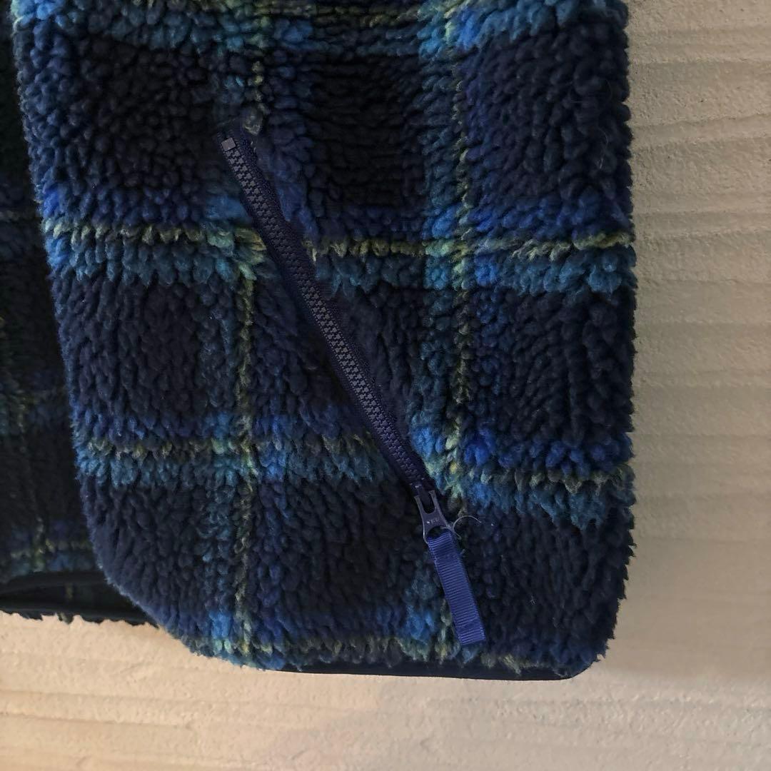 ビームスボーイ★ボーイジャカードボアプルオーバーベスト23FWブルーt2508