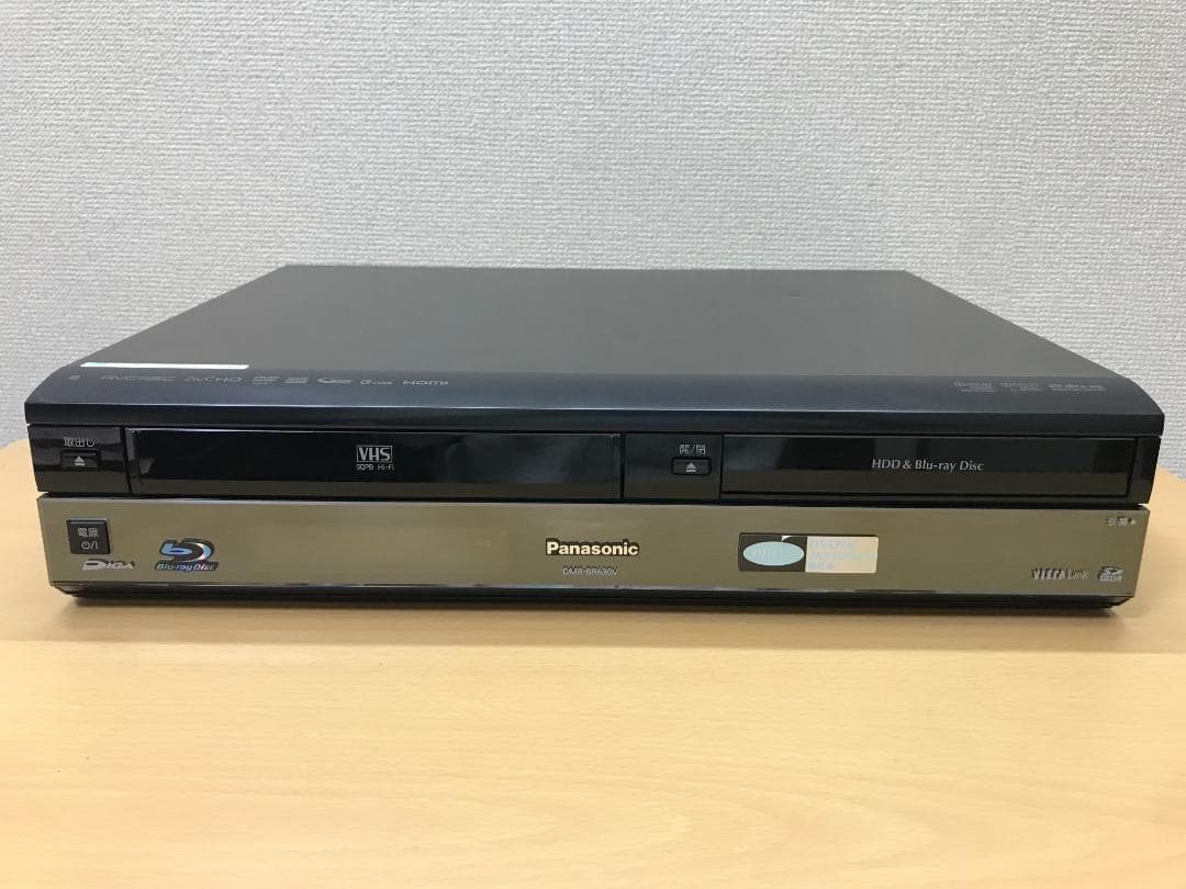 パナソニック ブルーレイレコーダー VHS一体型「DMR-BR630V」 動作品