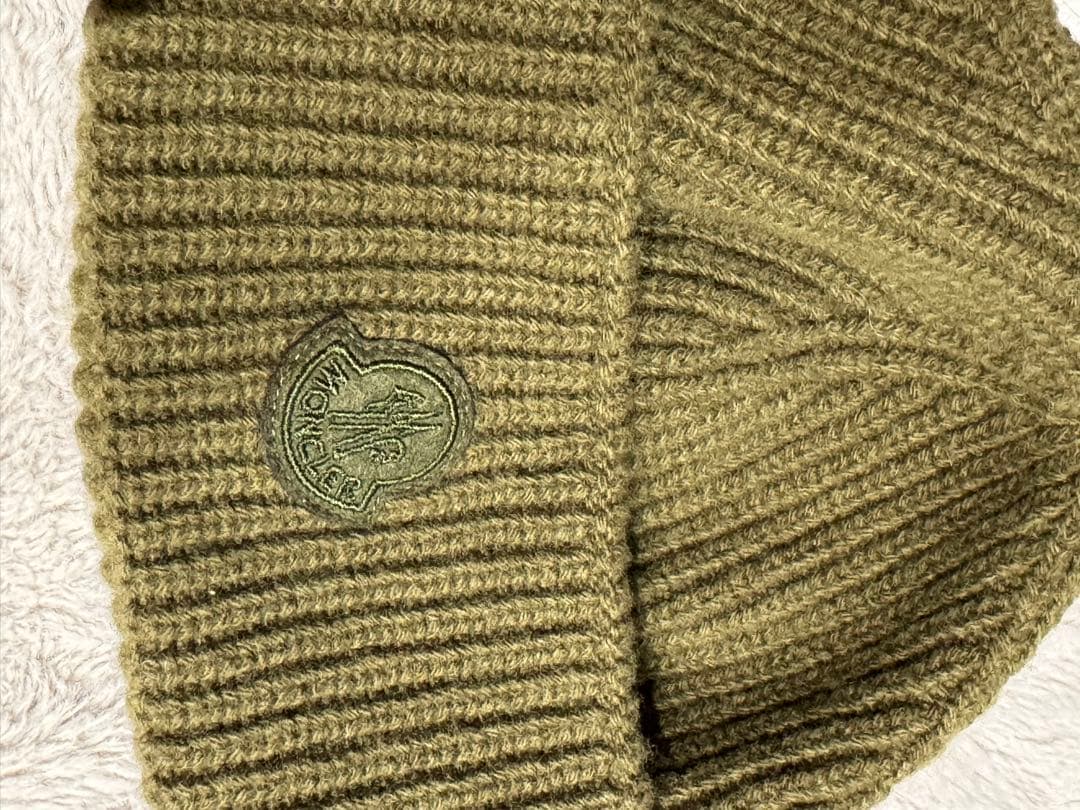 MONCLER 1952 オリーブグリーン ニット帽ビーニー