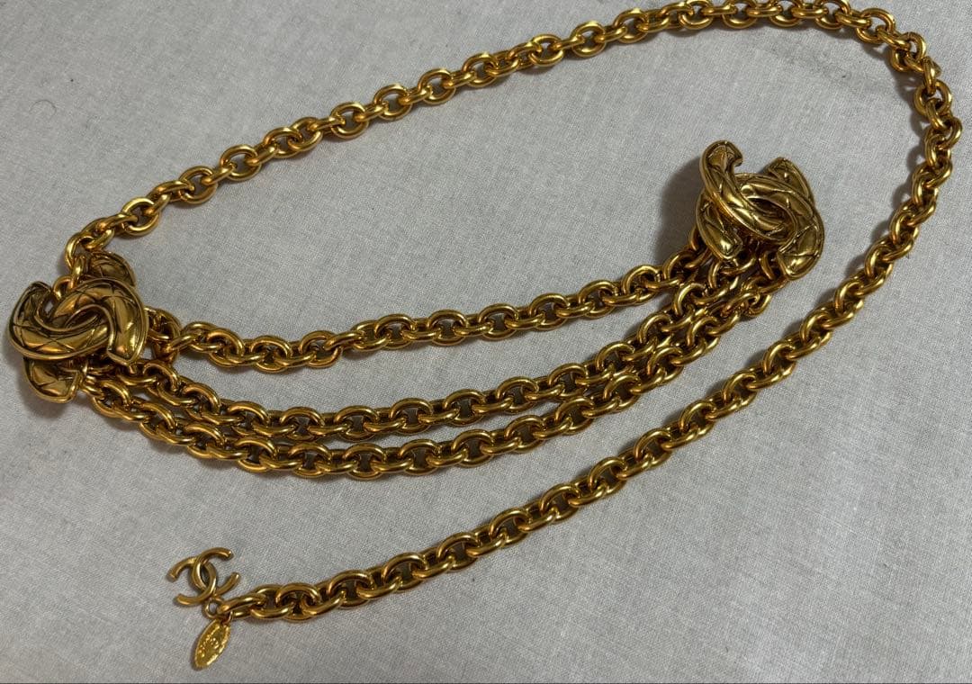 CHANEL ゴールド チェーン　ベルト　ココマーク