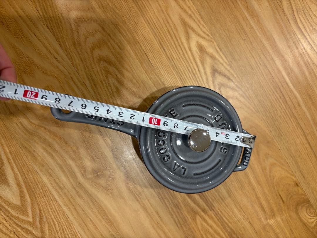 【未使用】ストウブ staub ミニソースパン　10cm グレー