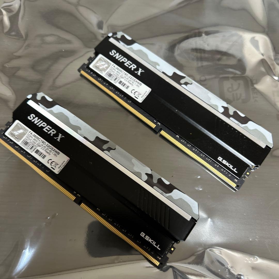SNIPER X DDR4 メモリ カモフラージュ　16GB×2