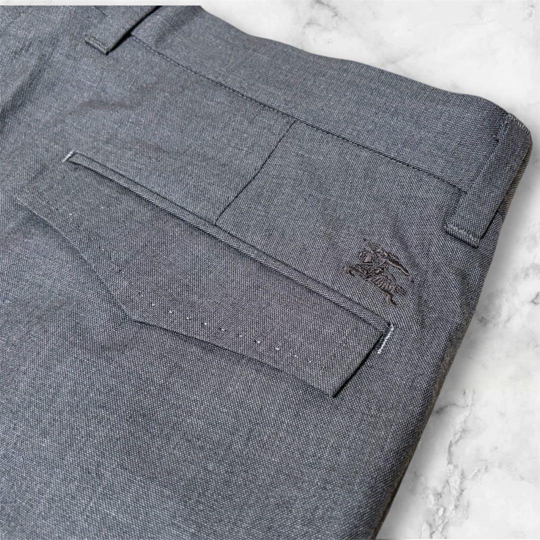 新品未使用✨ BURBERRY パンツ スラックス グレー 綿100% 91
