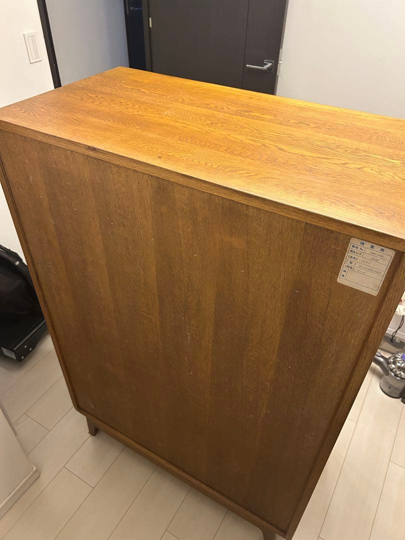 [送料込み] 大塚家具 洋服ダンス オーク 6段　美品