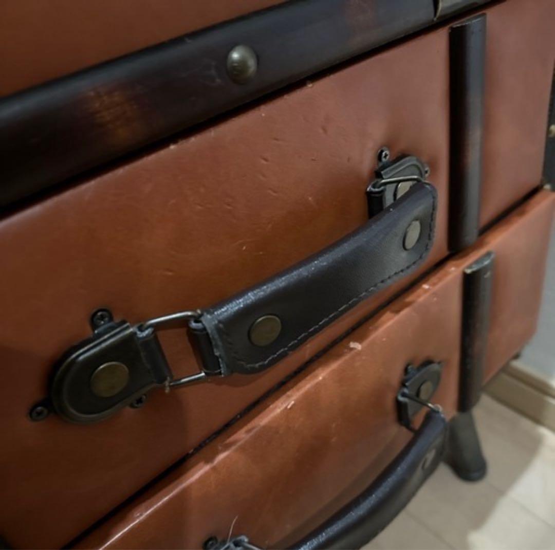 トランク型チェスト 収納ボックス レトロ ボックスチェスト ヴィンテージ風