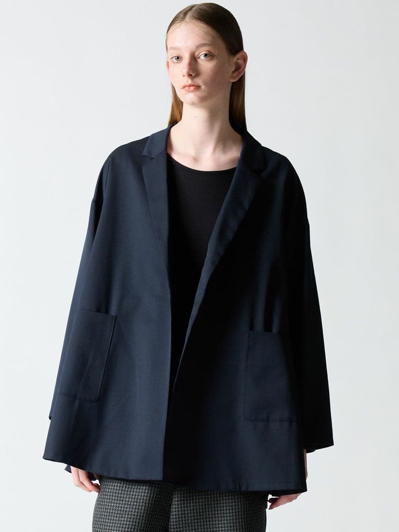 mizuiro ind tailored shirt JK ネイビー