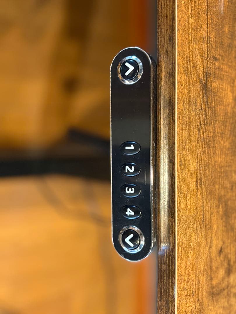 パソコンデスク自動昇降式＆チェア　美品