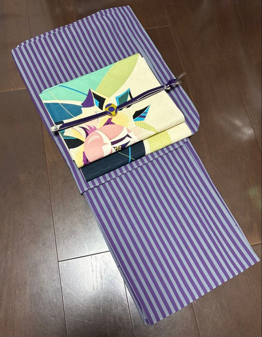 s*様 未使用‼︎ ふりふ／洗える着物 単衣 トールサイズ